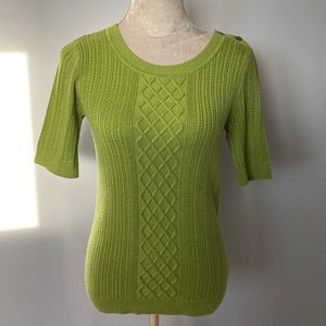 Banana Republic Crew Neck Green Sweater ✅